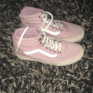 Pink high top vans